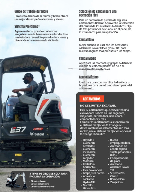 MINI EXCAVADORA BOBCAT E37