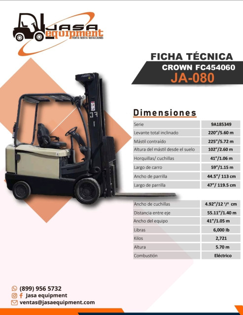 MONTACARGAS 2012 CROWN FC452550