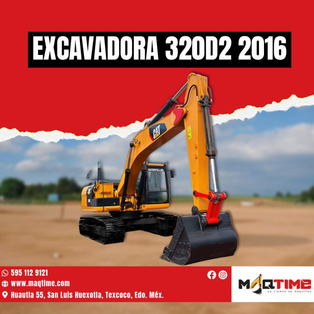 EXCAVADORA  2016 CATERPILLAR 320D
